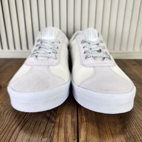 Vans Sport Low Mens Sz 11.5 High Shine Blanc De Blanc Suede Skater Sneaker Shoes main image 6